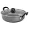 Gibson Everyday® 12" Highberry Gray Nonstick All Purpose Pan with Lid